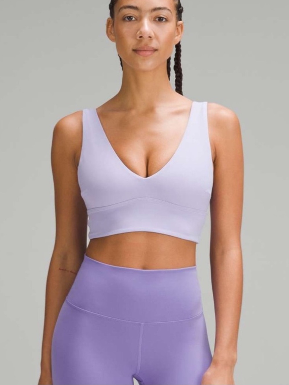 Lululemon Align Light Lavender V-Neck Sports Bra